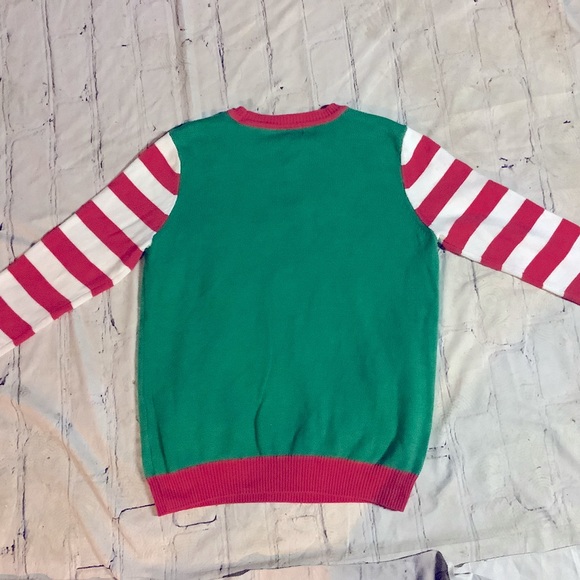 CHRISTMAS TO BE JOLLY SANTA SWEATER. LIKE NEW. - Picture 3 of 5